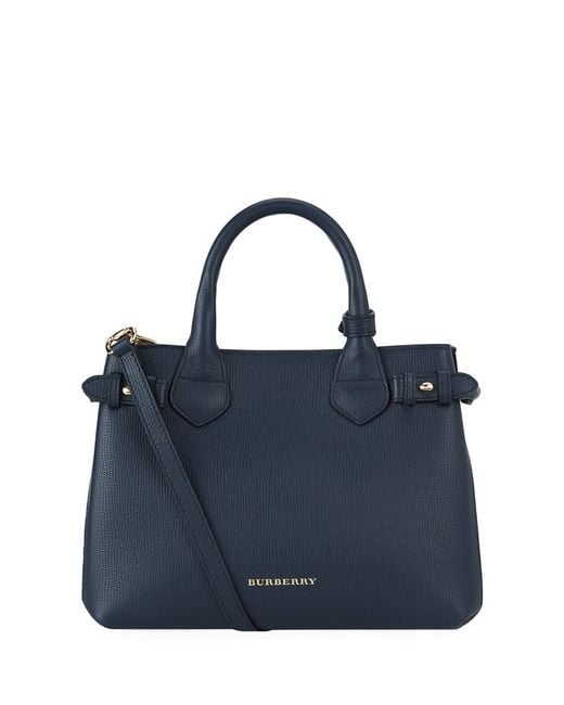 Burberry Blue Small Banner Bag