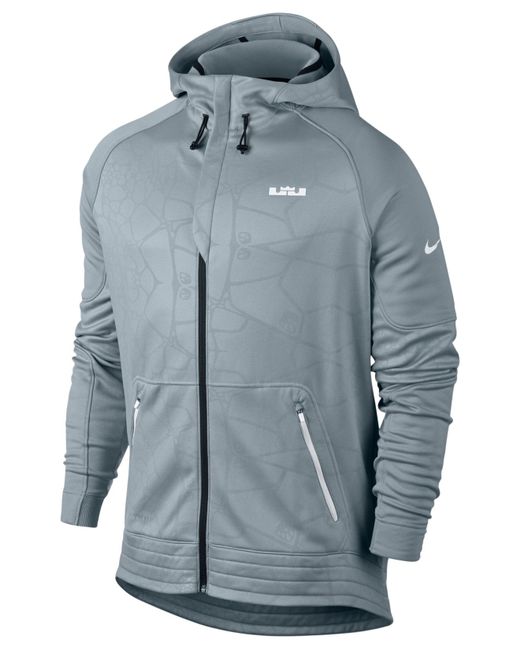 Nike Gray Lebron Dna Elite Therma-fit Hoodie for men