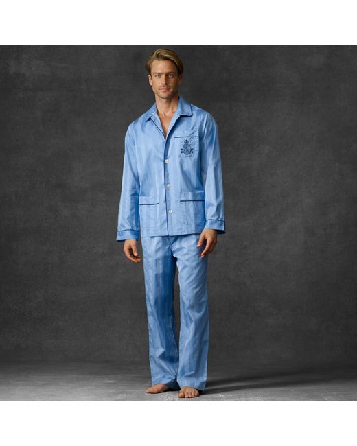 Polo Ralph Lauren Blue Cotton Pajama Set for men