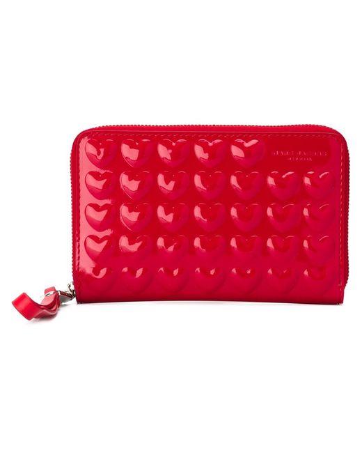 Marc Jacobs Red Solid Heart Phone Wallet