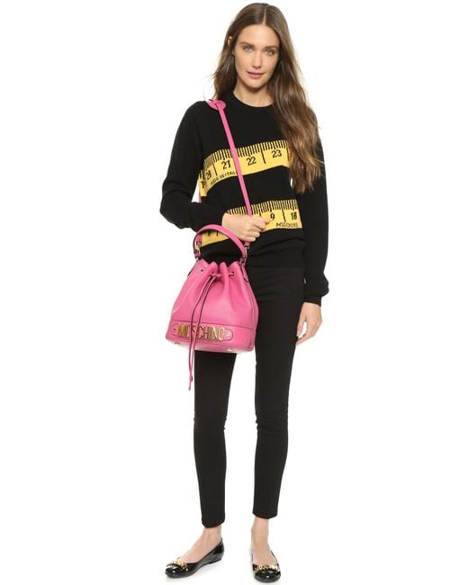 Moschino outlet bucket handbags