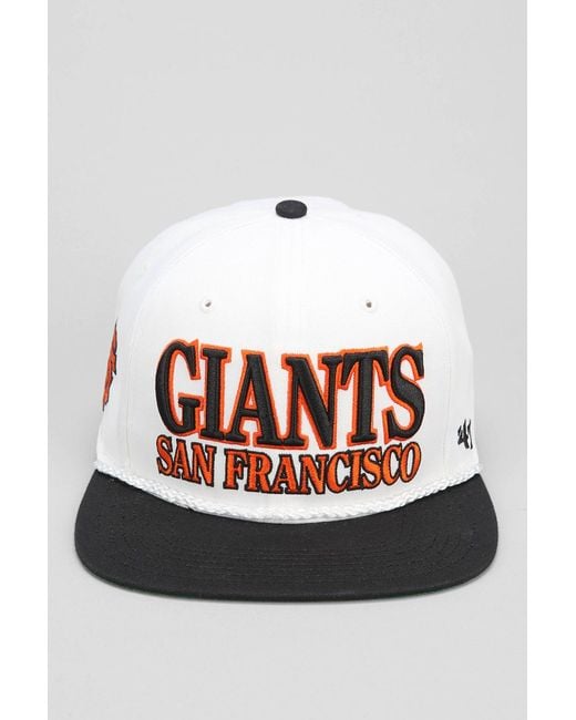 47 Brand Black 47 Brand Tasty Rope San Francisco Giants Strapback Hat for men