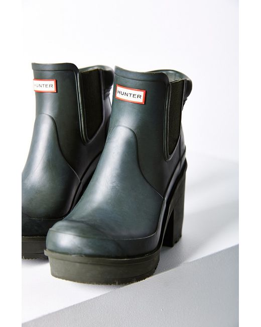 block heel hunter boots