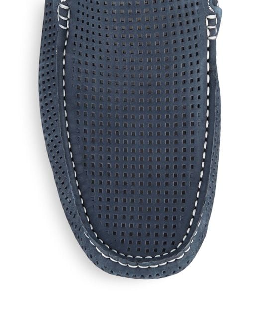 Perforated store loafers mens