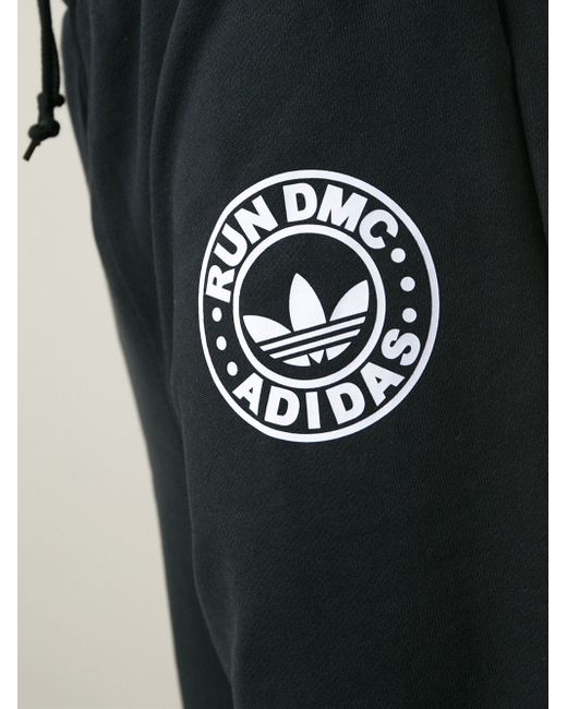 adidas Run Dmc Track Pants in Black for Men | Lyst