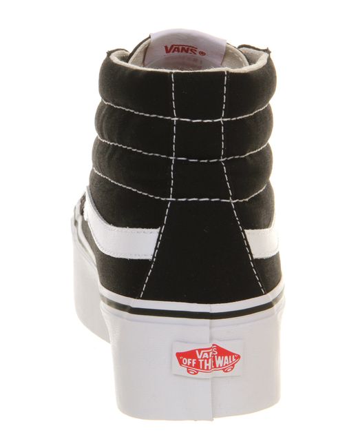 black high top vans platform
