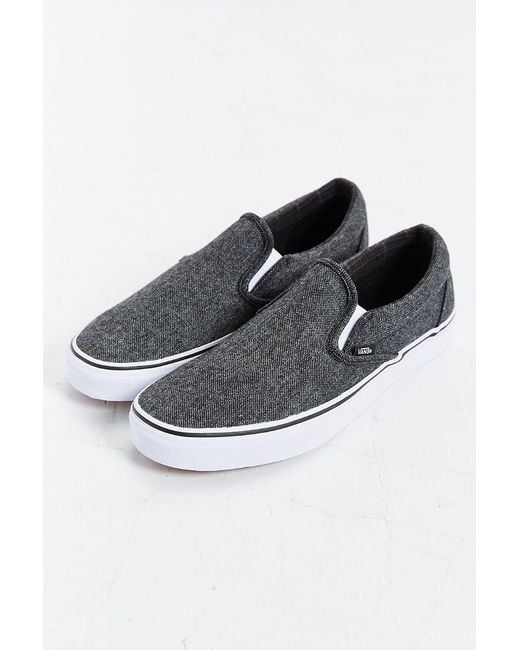 Vans Classic Tweed Slip-on Sneaker in Gray for Men | Lyst