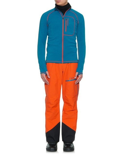 Peak Performance Fleece Heli Mid-layer Ski Jacket in Blue for Men | Lyst