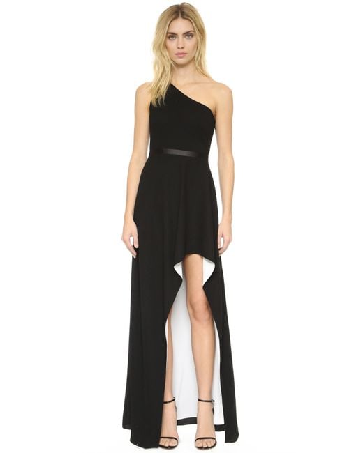 Halston black clearance gown