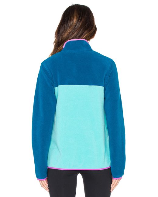 Patagonia Lightweight Synchilla Snap T Pullover in Blue Lyst