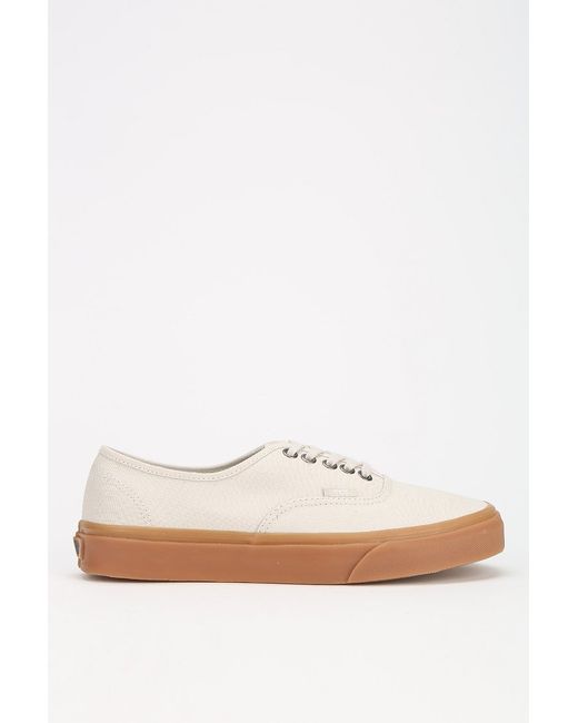 Vans Authentic Gum Sole Womens Lowtop Sneaker in Ivory (White) | Lyst