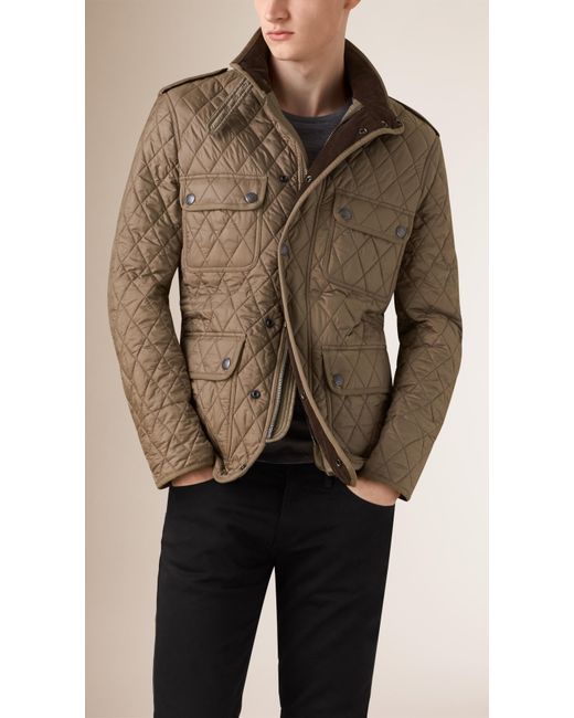 Burberry Natural Diamond Quilted Field Jacket for men