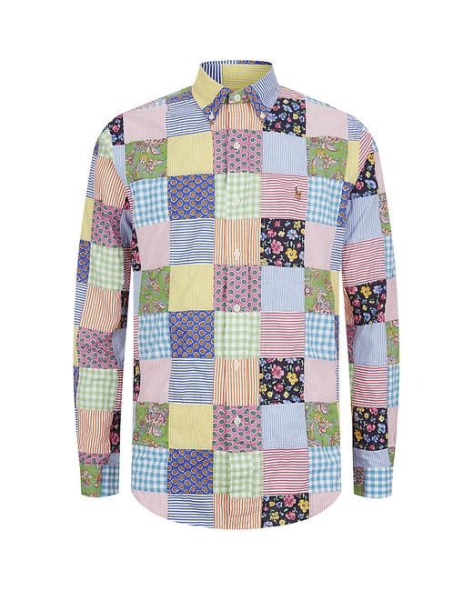 Polo Ralph Lauren Multicolor Cotton Patchwork Shirt for men
