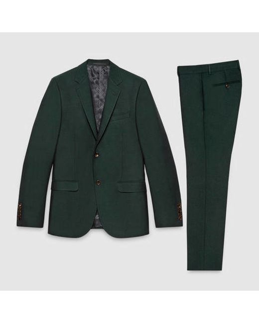 GUCCI- Green Wool Pantsuit, SIze 8 – MARTINI CONSIGNMENT
