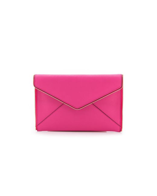 Rebecca Minkoff Pink Leo Clutch