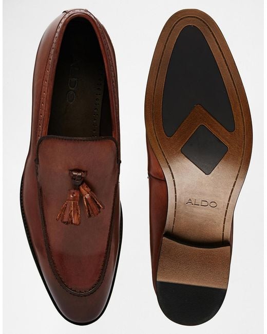 ALDO Bayley Tassel Loafers in Brown for Men Lyst