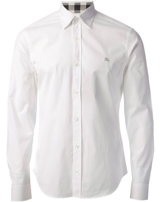 burberry men's white shirt