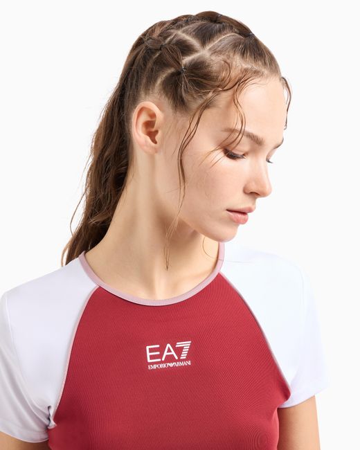 Red ea7 t shirt sale