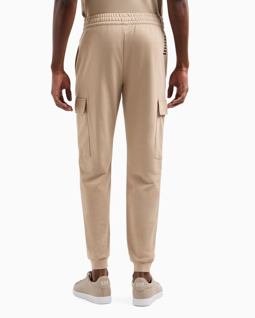 EA7 Core Identity Cargo-Hose Aus Baumwolle in Natural für Herren