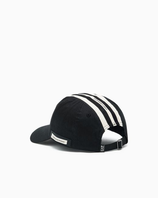 EA7 Black Baseballcap Logoband