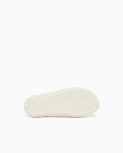 EA7 White Prisma Sliders