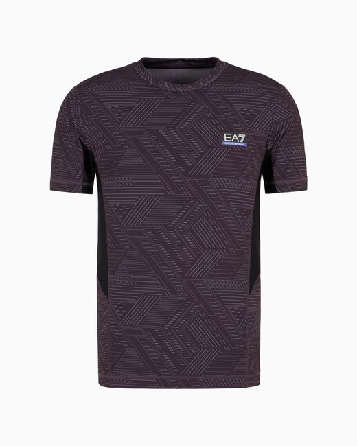 EA7 Blue Dynamic Athlete T-Shirt for men