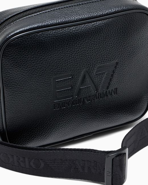 Borsa A Tracolla Con Logo di EA7 in Blue