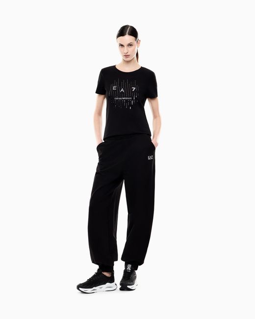 EA7 Black Stretch Jersey T-Shirt