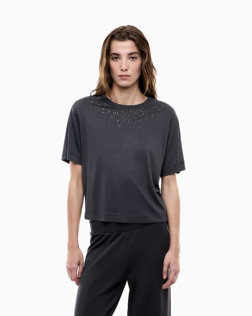 T-Shirt Precious di EA7 in Blue