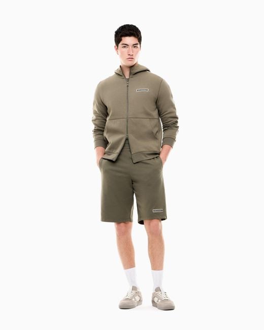 EA7 Green Bermuda Logo Series Slim Fit for men