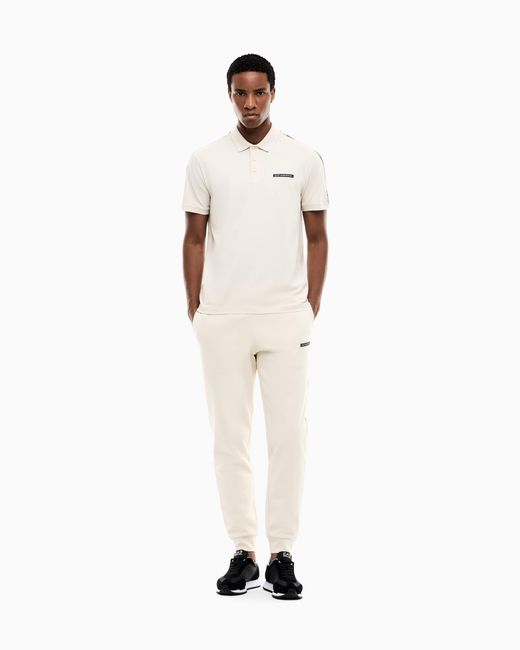 EA7 Natural Slim Fit Pants Logo Series for men