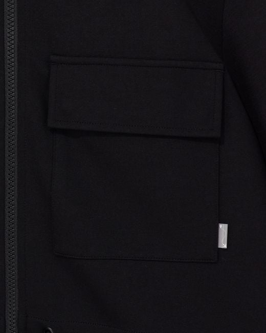 EA7 Black Sweatshirt Regular Fit Stretch Cotton Modal