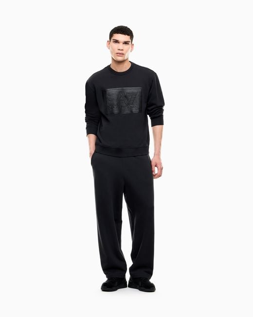 EA7 Blue Sweatshirt Oversized for men