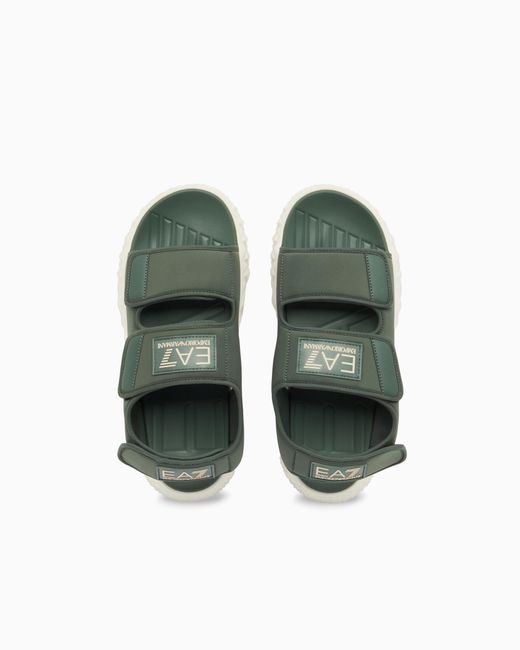EA7 Green Kombat Sandals