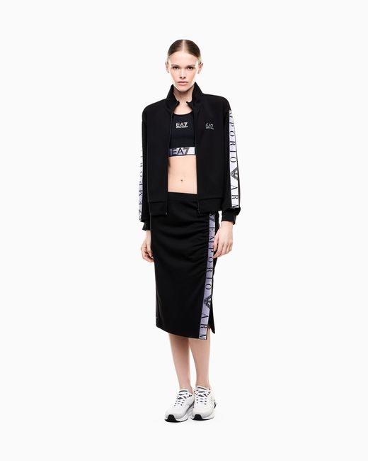 EA7 Black Dynamic Athlete Long Skirt