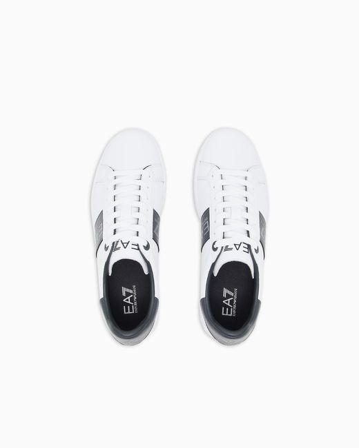 EA7 White Classic Sneakers