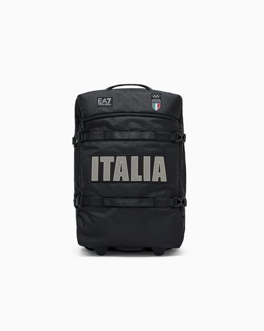 EA7 Black Technical Fabric Cabin Trolley