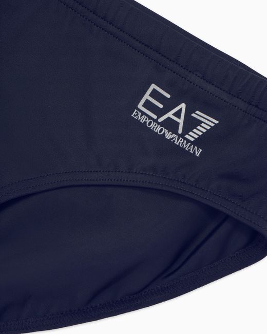 EA7 Badehose Aus Elastischem Material Als Slip Mit Kordelzug in Blue für Herren