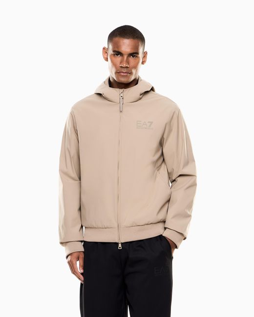 EA7 Natural Lux Identity Technical-Fabric Jacket for men