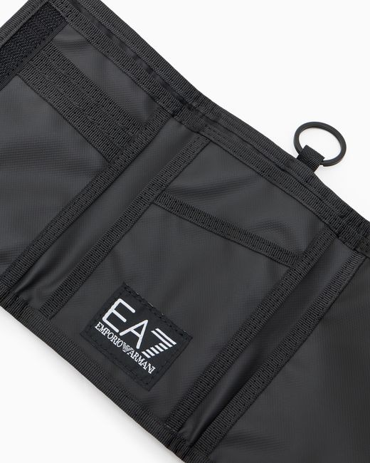 EA7 White Zip-Around Wallet