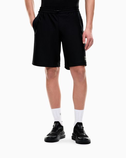 EA7 Black Premium Label Shorts for men