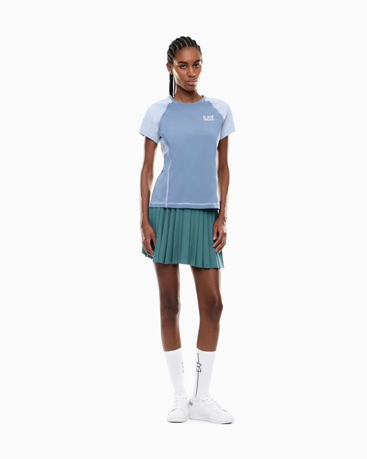 EA7 Blue Tennis Pro Mini Skirt