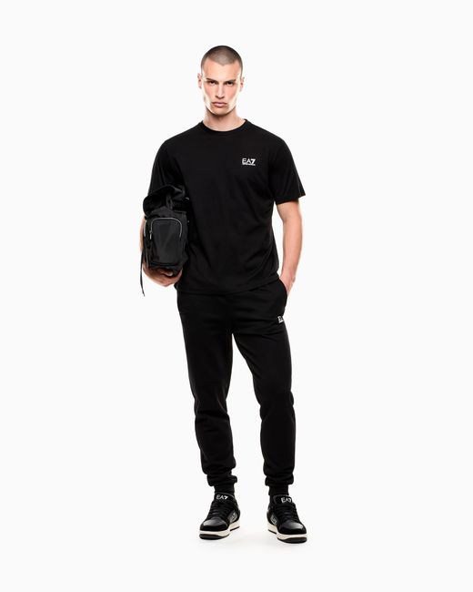 EA7 Black Logo T-Shirt for men