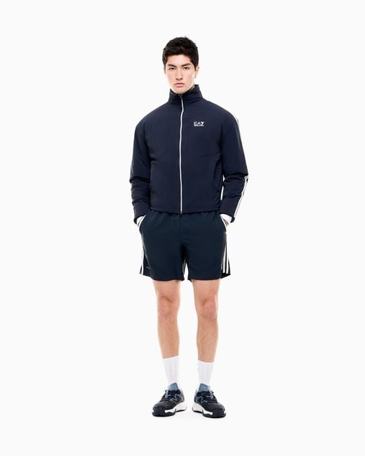EA7 Blue Shorts Tennis Pro With Ventus7 Technology for men