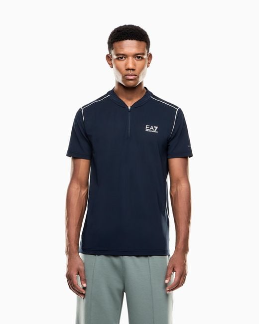 EA7 Blue Tennis Pro T-Shirt for men
