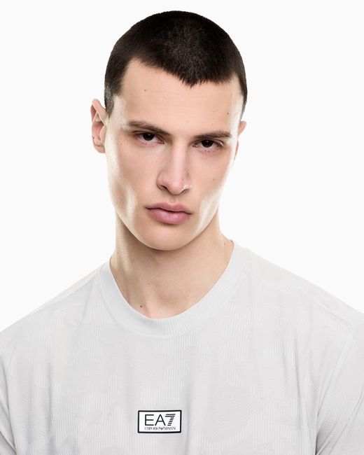 EA7 White Dynamic Athlete T-Shirt for men