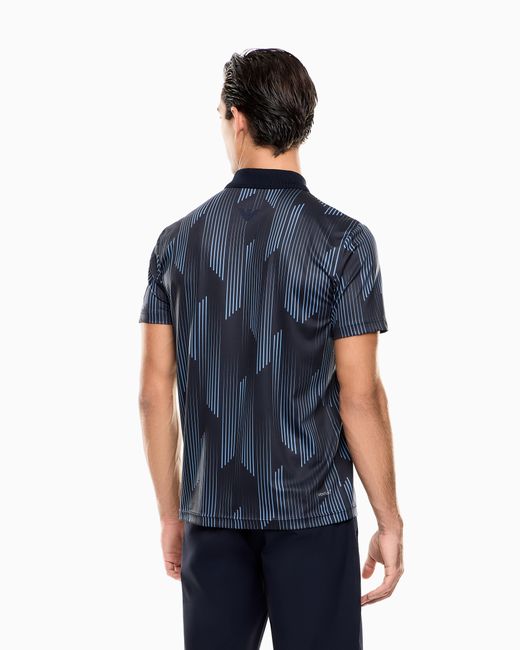 Polo Tennis Pro di EA7 in Blue da Uomo