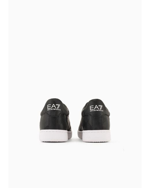 EA7 Black Classic Camouflage Sneakers