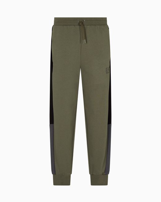 Pantaloni Jogger Athletic Colour Block di EA7 in Green da Uomo