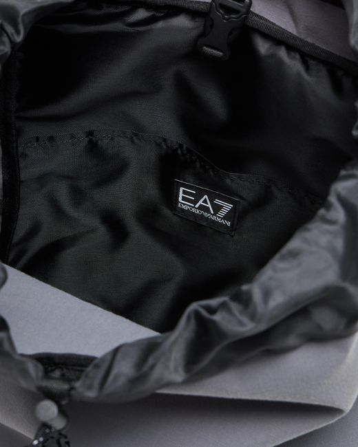 EA7 Gray Nylon Backpack
